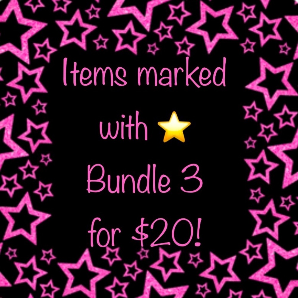 ⭐️ ITEMS BUNDLE 3 FOR $20